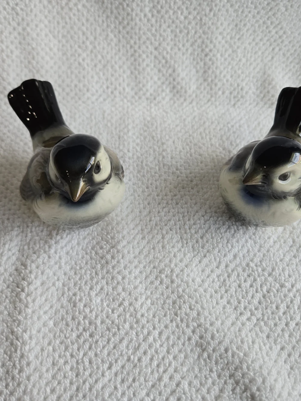 Porcelain GOEBEL Decorative Bird Figurine - Blue and White